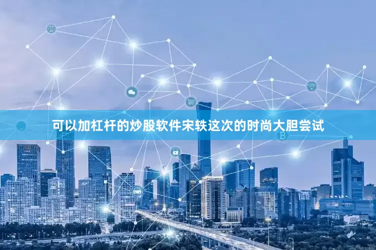 可以加杠杆的炒股软件宋轶这次的时尚大胆尝试